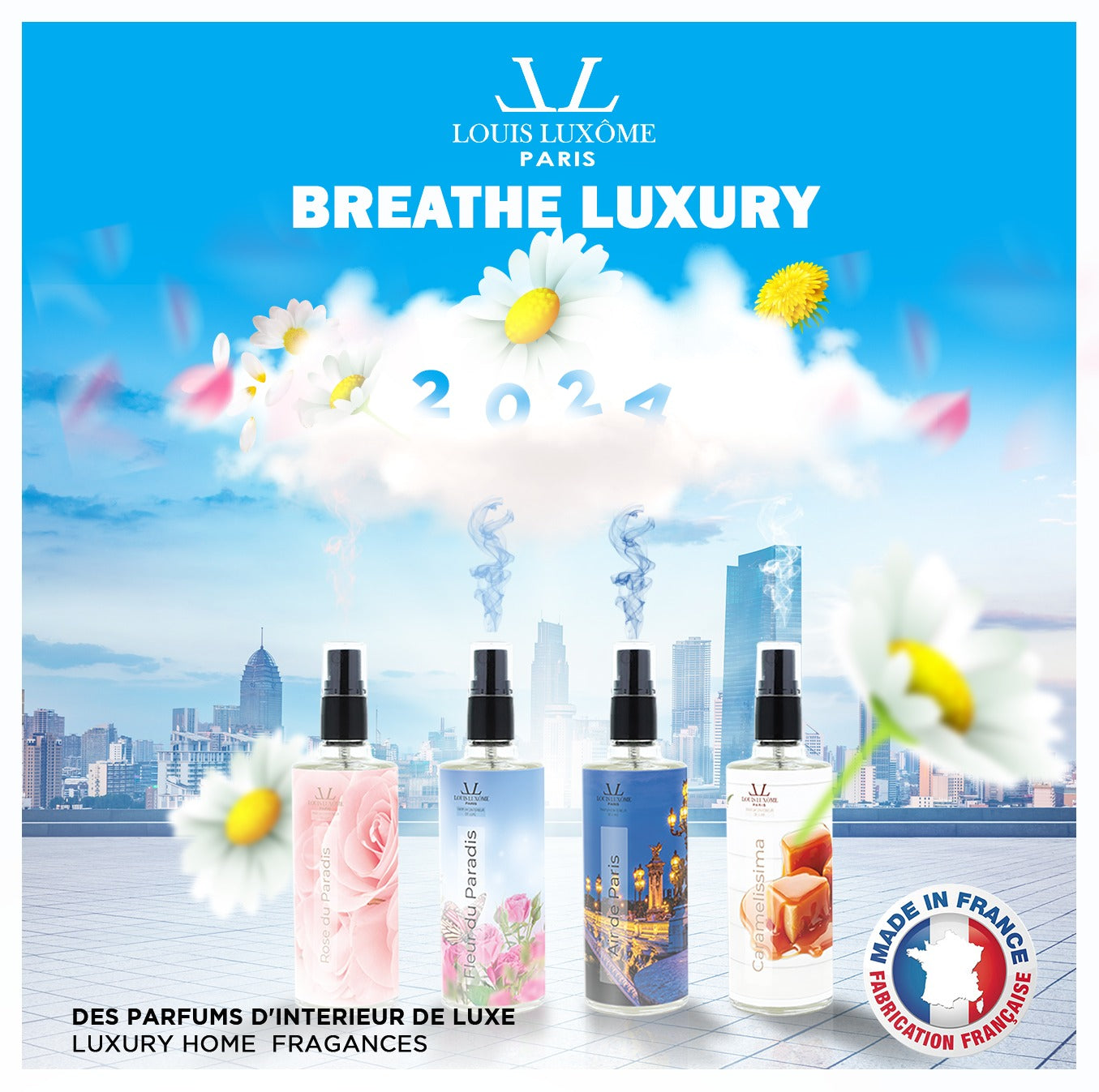 ALL-IN-1 MULTI-PURPOSES & MOST COMPLETE FRENCH LUXURY HOME FRAGANCES SPRAYS