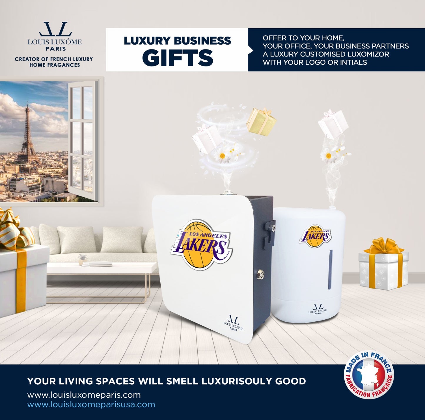 World Innovation: Customization of our luxomizors to your company's image