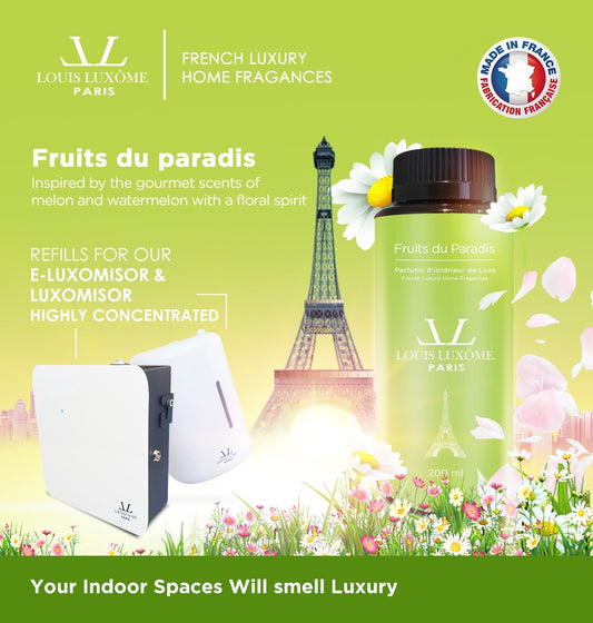 FRUITS DU PARADIS:FRENCH LUXURY HOME FRAGANCES REFILL FOR LUXOMIZORS