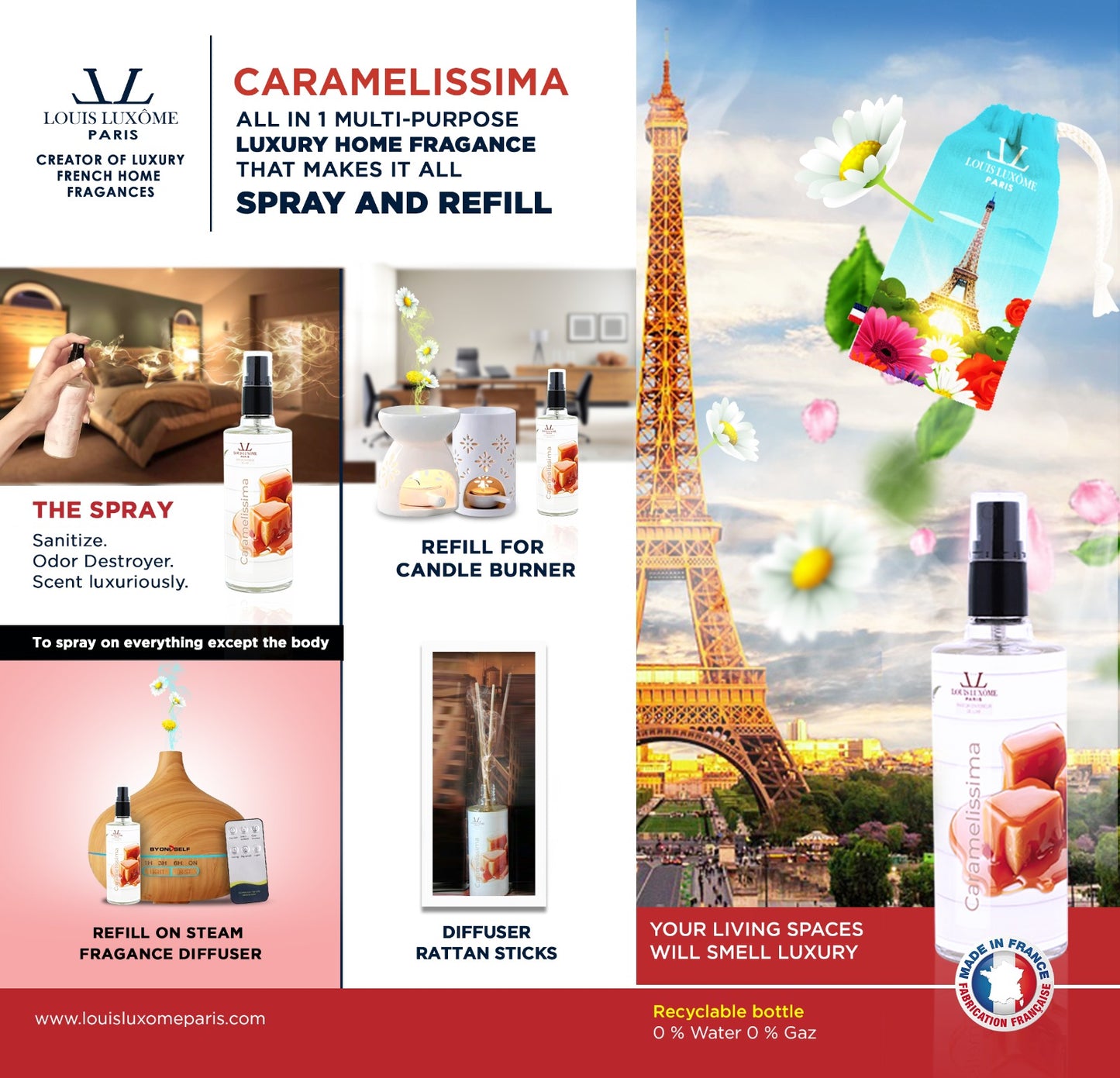 CARAMELISSIMA: FRENCH LUXURY HOME FRAGANCES ALL-IN-1 MULTI-PURPOSES