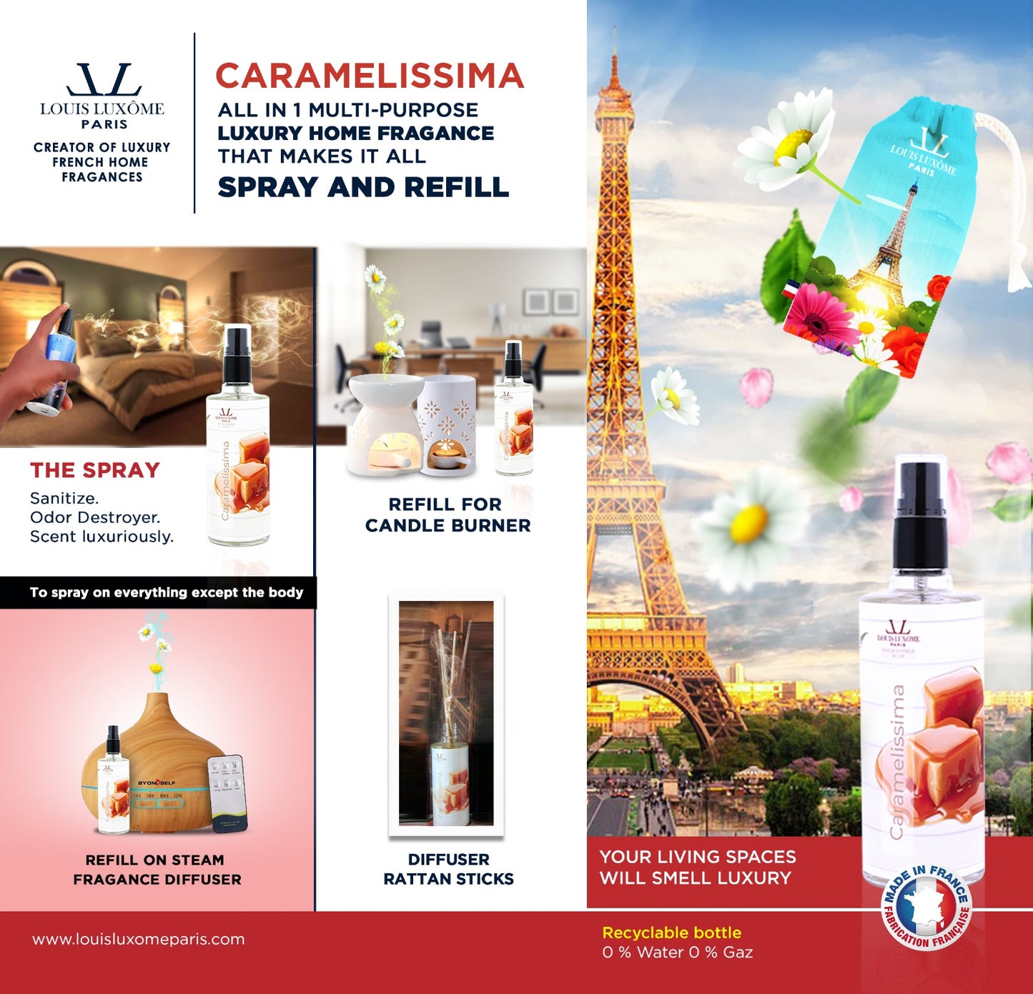 CARAMELISSIMA: FRENCH LUXURY HOME FRAGANCES ALL-IN-1 MULTI-PURPOSES