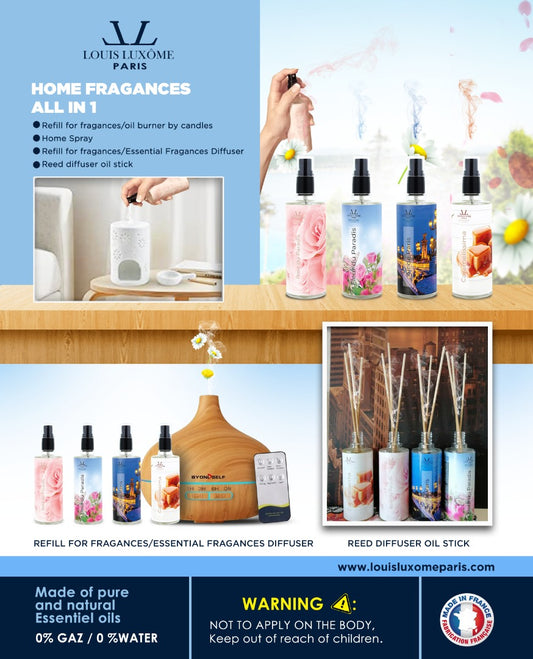 ALL-IN-1 MULTI-PURPOSES & MOST COMPLETE FRENCH LUXURY HOME FRAGANCES SPRAYS